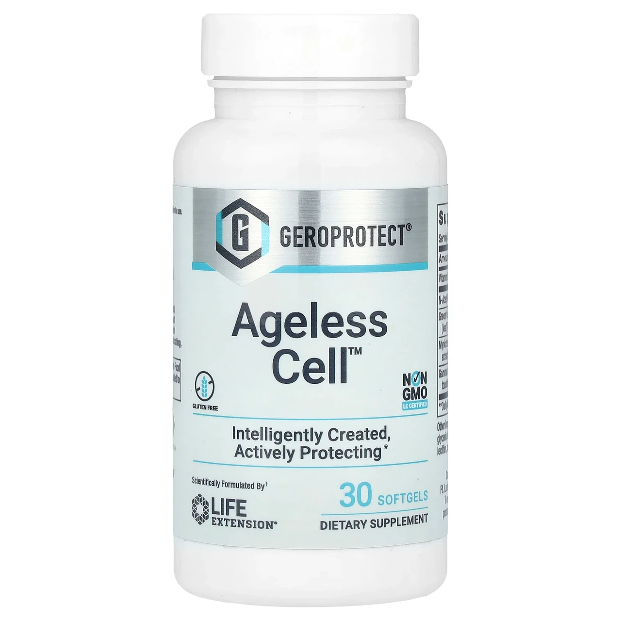 Life Extension, GEROPROTECT Ageless Cell, засіб проти старіння клітинної системи, 30 капсул, Київ, фото 1
