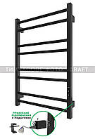 Рушникосушка Ardesto електрична Square-TR K, 770x530х80мм, таймер-регулятор, сталь матовий (6.1.0702.06.BM)