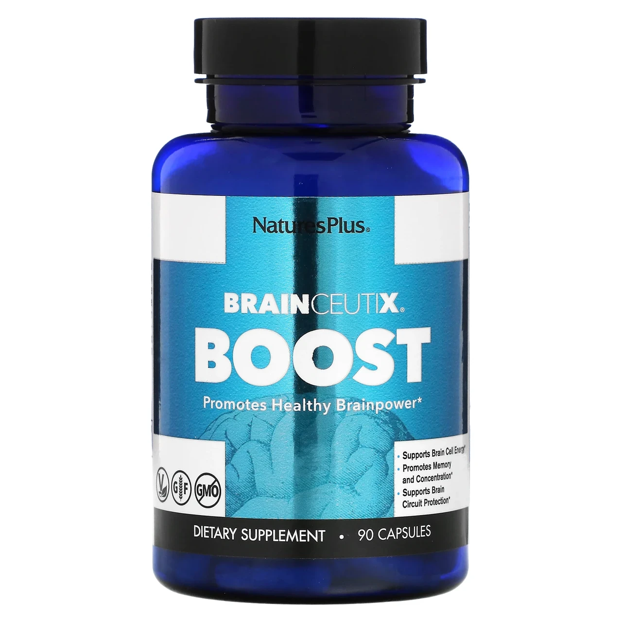 Nature's Plus, Brainceutix, стимулятор, 90 капсул NAP-81002, Київ