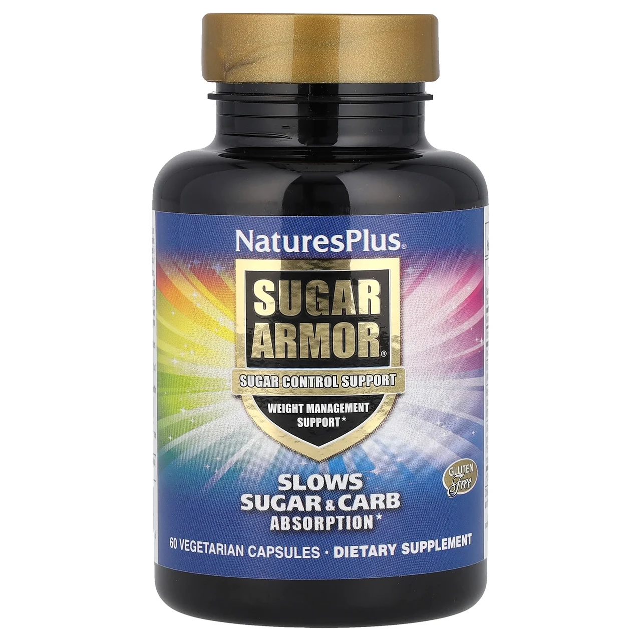 Nature's Plus, Sugar Armor, блокатор цукру, засіб для зниження ваги, 60 капсул вегетаріанських, Київ