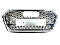 Решітка радіатора Full Silver ( в стилі RSQ5 ) на Audi Q5 80A 2016-2020 року