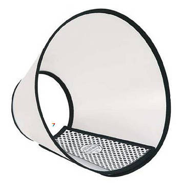 Комір ветеринарний пластиковий на липучках для собак h=13 d=26-33 см