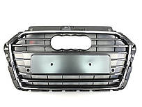 Решітка радіатора Silver Chrome ( в стилі S3 ) на Audi A3 8V 2016-2020 року