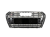 Решітка радіатора Chrome Black ( в стилі S4 ) на AUDI A4 B9 2015-2019 року