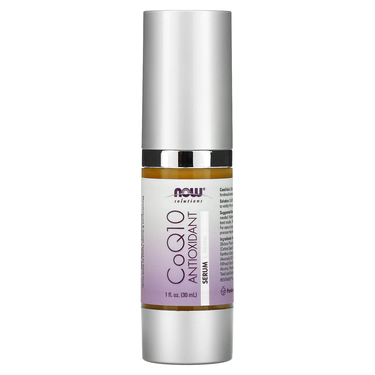 Now Foods, Solutions, антиоксидантна сироватка CoQ10, 30 мл (1 рідка унція), Київ
