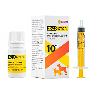 Суспензія Зудостоп для котів та собак 10 мл Vitomax
