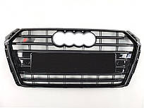 Решітка радіатора Full Black ( в стилі S4 ) на AUDI A4 B9 2015-2019 року