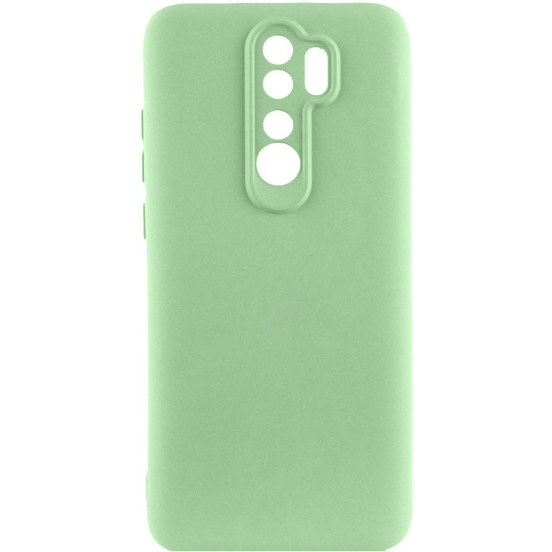 Чохол GETMAN Liquid Silk Full Camera для Xiaomi Redmi Note 8 Pro | TPU + Мікрофібра Зелений / Pistachio, фото 1
