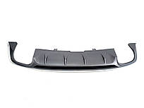 Дифузор ( заднього бампера ) Silver ( в стилі S5 00-00 ) S-Line на Audi A5 B9 2016-2020 року