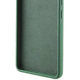 Чохол GETMAN Liquid Silk Full Camera для Google Pixel 7 Pro | TPU + Мікрофібра Зелений / Dark green, фото 2