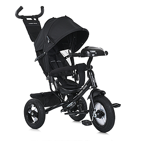 Велосипед триколісний з батьківською ручкою Turbotrike MT 1006, black