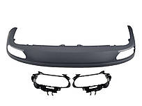 Дифузор ( заднього бампера ) Під покрас ( в стилі W12 ) на Audi A8 D4 2010-2014 року