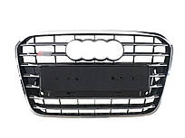 Решітка радіатора Chrome Black ( в стилі S6 ) на Audi A6 C7 2011-2014 року