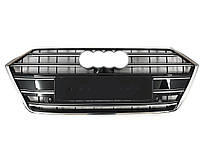 Решітка радіатора Chrome Black ( в стилі S7 під камеру без радарів ) на Audi A7 4K 2017-2023 року