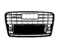 Решітка радіатора Full Black ( в стилі S8 ) на Audi A8 D4 2014-2017 року