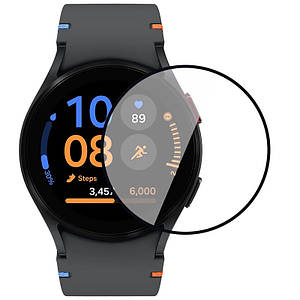 Полімерна плівка 3D (full glue) (тех.пак) для Samsung Galaxy Watch FE 40mm Чорний