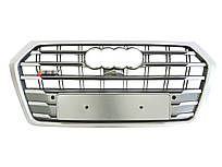 Решітка радіатора Full Silver ( в стилі SQ5 ) на Audi Q5 80A 2016-2020 року