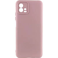Чохол TPU GETMAN Liquid Silk Full Camera для Motorola Moto G72 Рожевий / Pink Sand