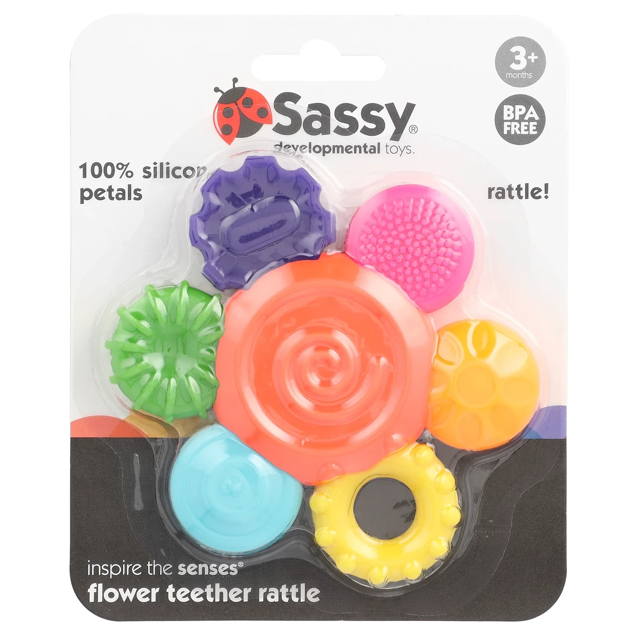 Sassy, Inspire The Senses, кольорова погрімка, для дітей від 3 місяців, 1 штука, Київ