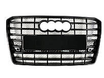 Решітка радіатора Full Black ( в стилі W12 ) на Audi A8 D4 2014-2017 року