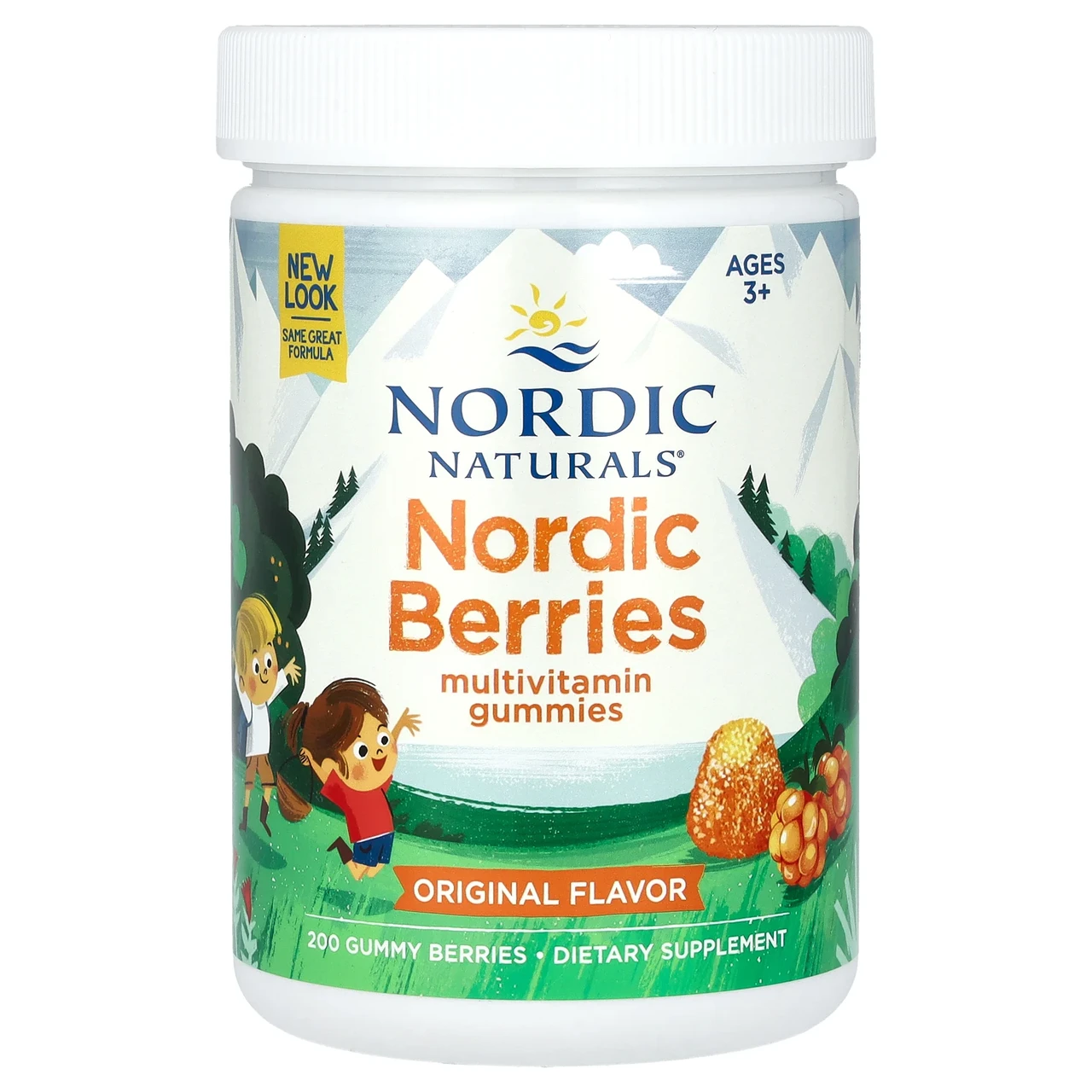 Nordic Naturals, Nordic Berries, мультивітамінні жувальні цукерки, оригінальний смак, 200 жувальних, Київ