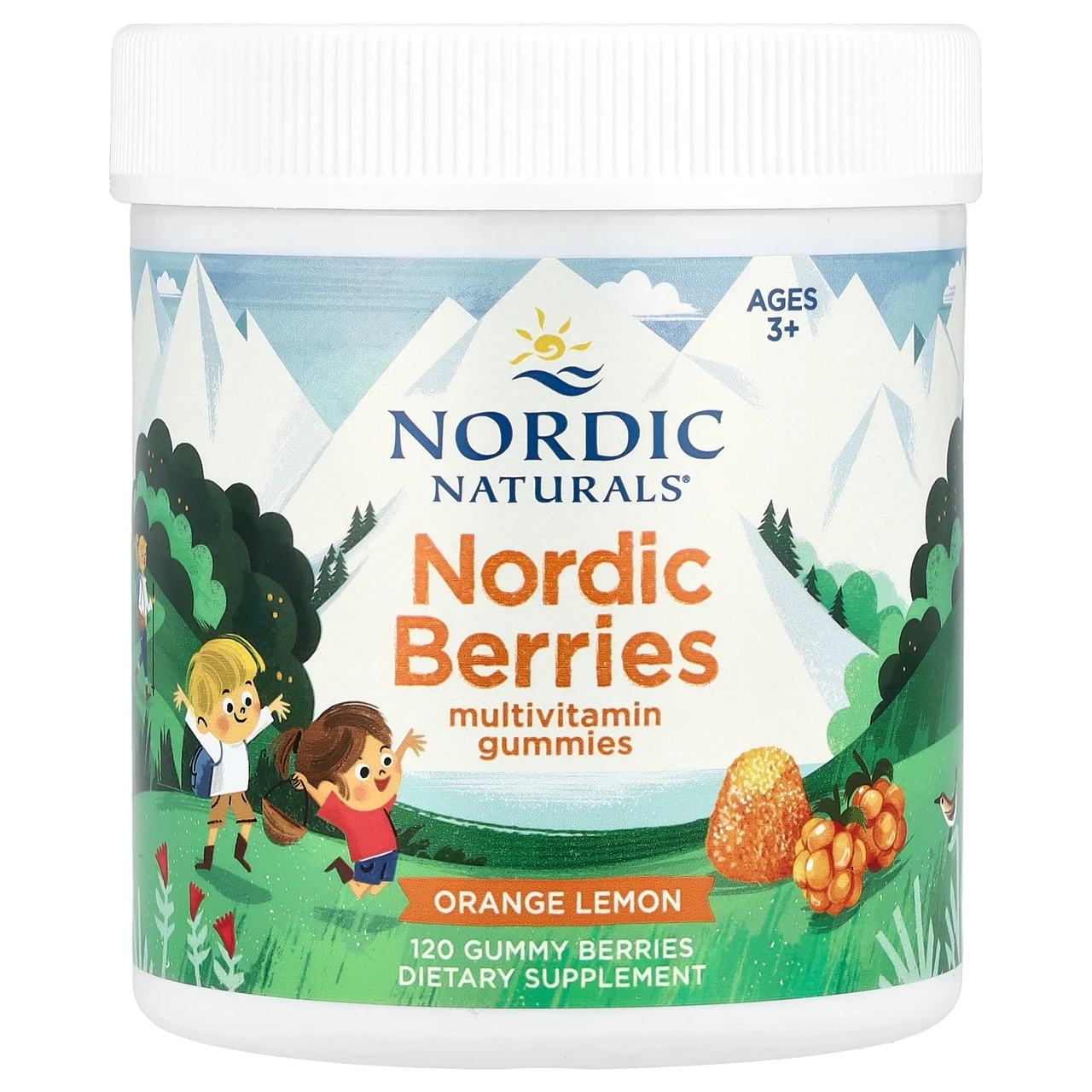 Nordic Naturals, Nordic Berries, мультивітамінні жувальні цукерки, оригінальний смак, 120 ягід-жувальних, Київ