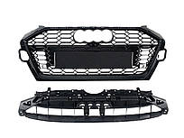 Решітка радіатора Full Black ( стилі RS4 ) на Audi A4 B9 2019-2023 року