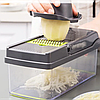 Овочерізка подрібнювач 14 в 1 ситечко для яєць Veggie Slicer мультислайсер, фото 7