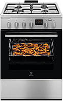 Плита Electrolux комбінована, 58л, 60x60см, конвекція, пара, нерж (LKK660221X)
