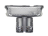 Решітка радіатора  + жабра на land rover Range Rover Vogue L322 2010-2013 року