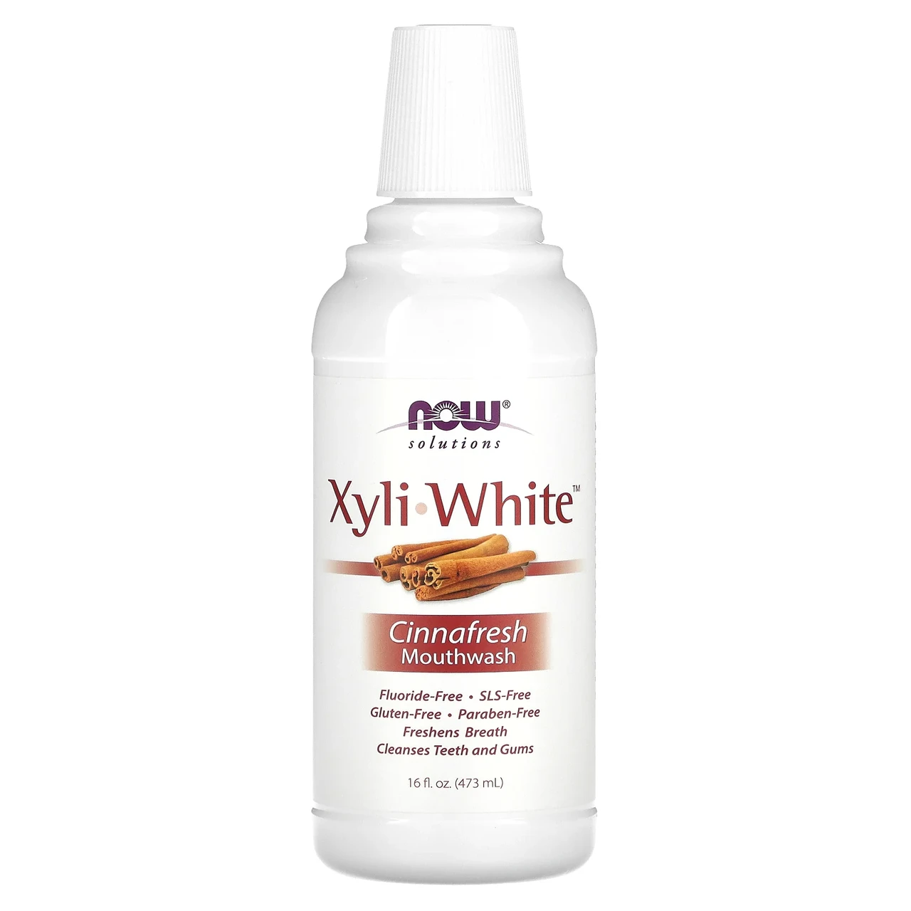 Now Foods, Ополіскувач для порожнини рота XyliWhite, свіжість кориці, 16 рідких унцій (473 мл), Київ