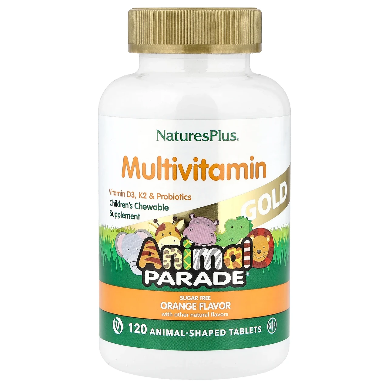Nature's Plus, Джерело життя, Золоте хода тварин, Жувальний комплекс мультивітамінів і мінералів для, Київ