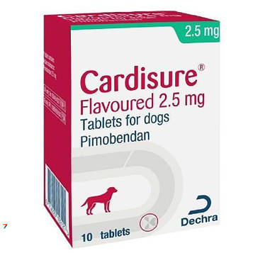 Cardisure (Кардішур) 2,5 мг при серцевої недостатності собак №10 Dechra