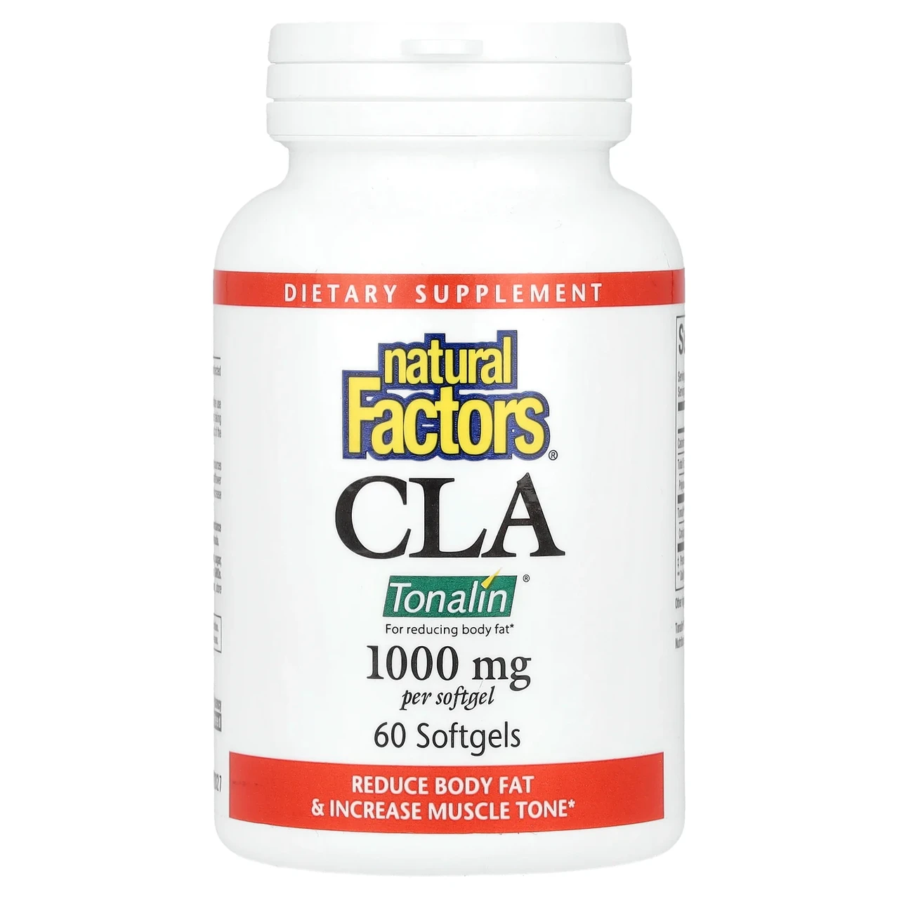 Natural Factors, КЛК, 1000 мг, 60 м'яких таблеток NFS-02045, Київ