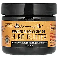 Sunny Isle, Ямайська чорна рицинова олія, чиста олія, 2 рідкі унції