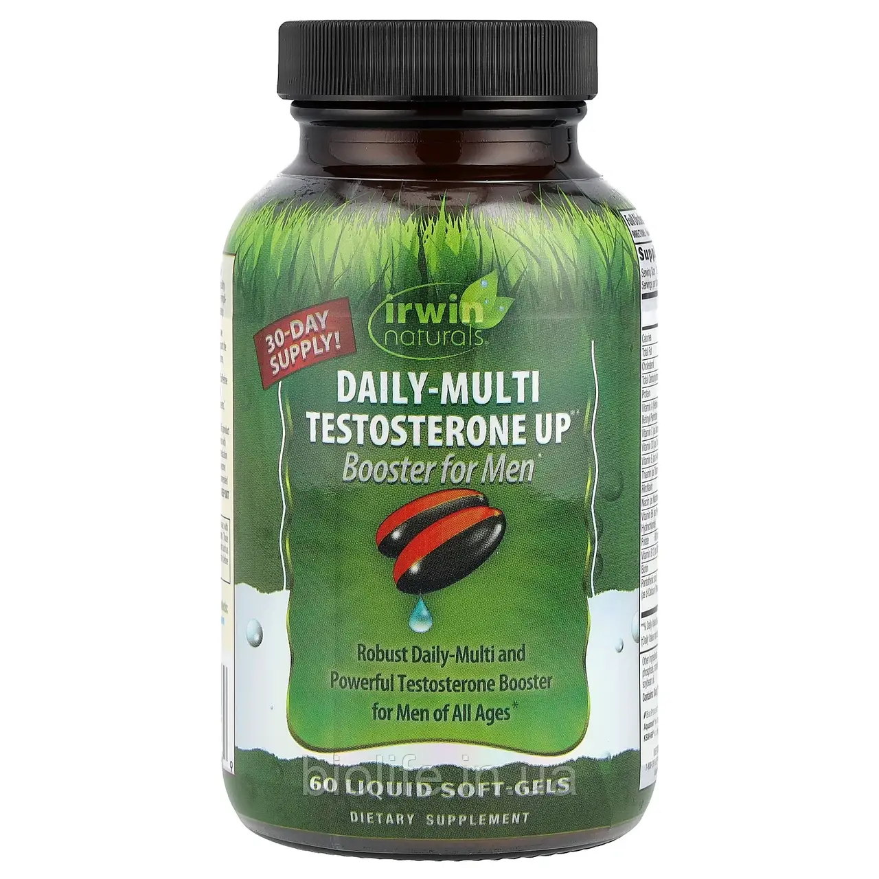 Irwin Naturals, Daily-Multi Testosterone Up Booster для чоловіків, 60 желатинових капсул оригінал, фото 1