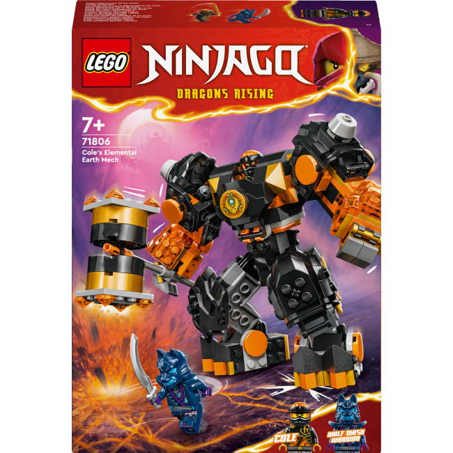 Конструктор LEGO NINJAGO Робот земної стихії Коула 71806, фото 1