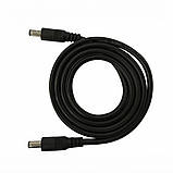 Кабель на 3 метри DC 5.5х2.5 на DC 5.5х2.5 (2 штекери), Black, фото 3