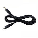 Кабель 3 метра DC5521 на DC5521 на 2 штекери, Black, фото 3