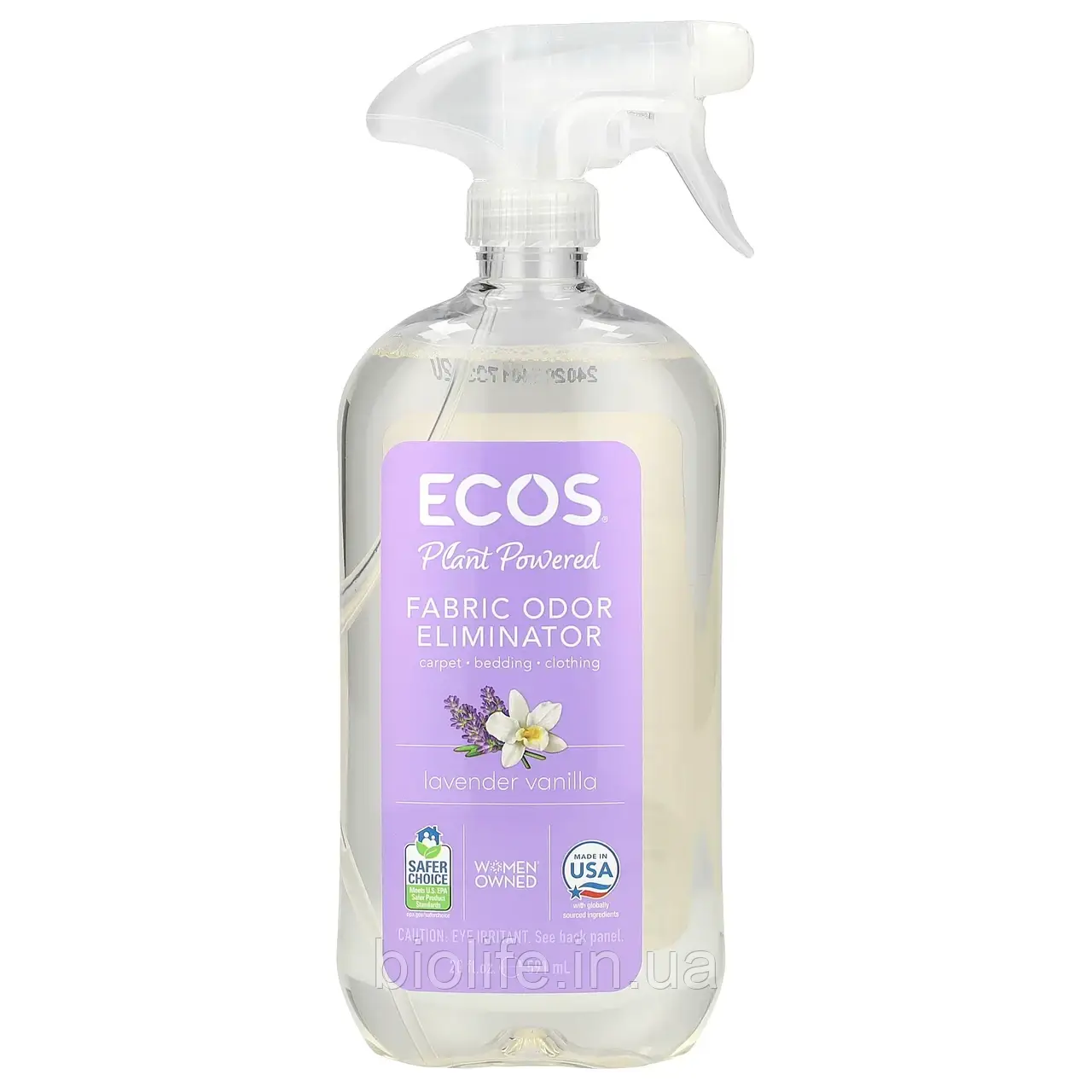 Earth Friendly Products, Ecos Breeze, освіжувач тканин і усунення запахів, лаванда та ваніль, 591 мл (20 оригінал, фото 1