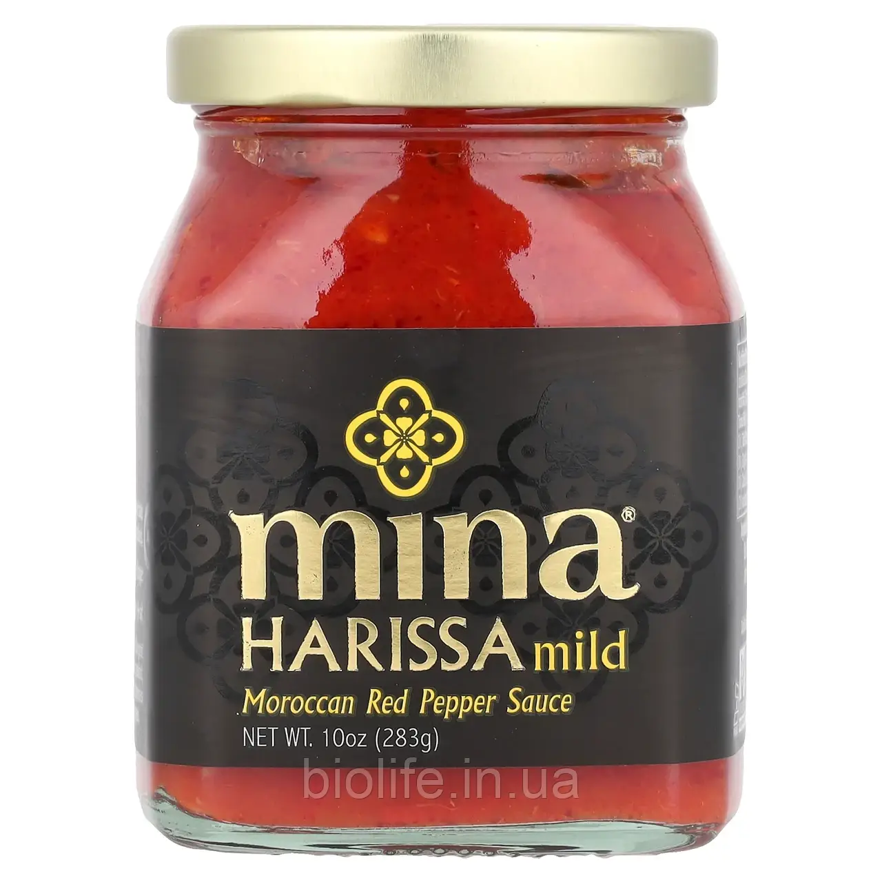 Mina, Harissa Mild, Марокканський соус із червоного перцю, 10 унцій (283 г) оригінал, фото 1