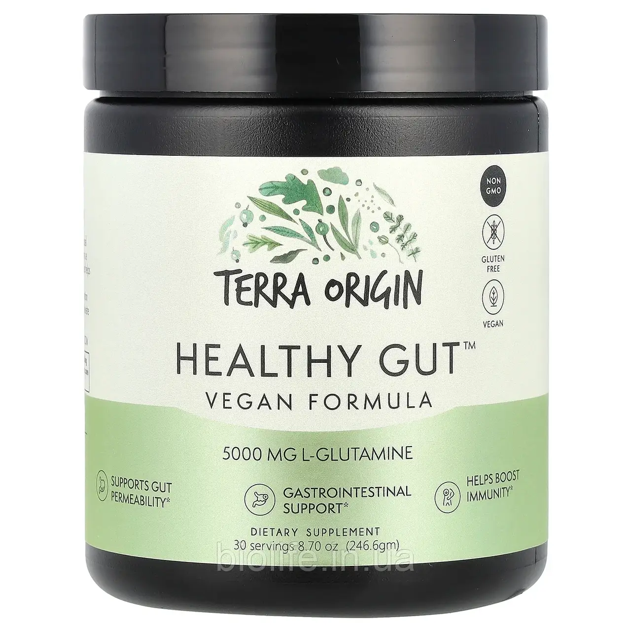 Terra Origin, Healthy Gut, веганська формула, 246,6 г (8,7 унції) оригінал, фото 1