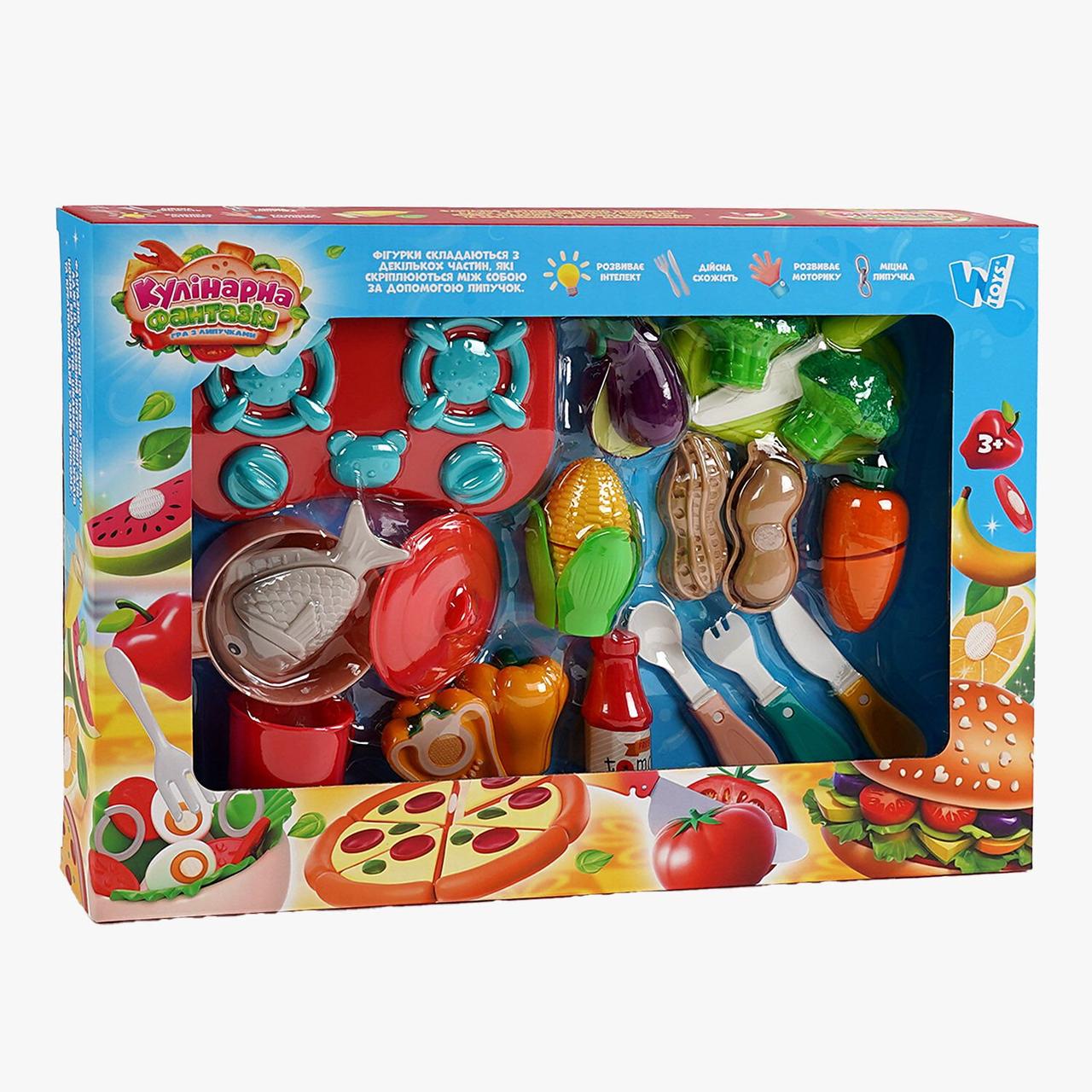 Набір продуктів на липучках Кулінарна фантазія 10385 Wtoys, фото 1