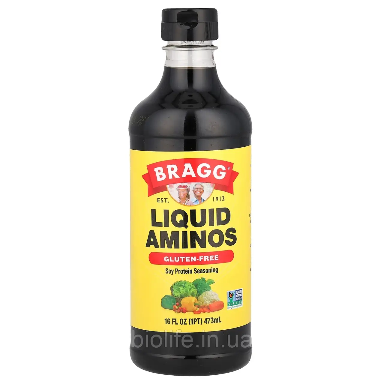 Bragg, Liquid Aminos, соєвий протеїн, 473 мл (16 рідк. Унций) оригінал, фото 1