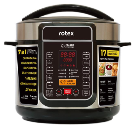 Мультиварка-скороварка ROTEX REPC75-B