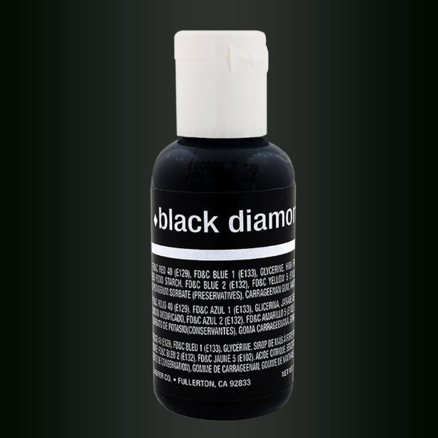 ГЕЛЕВИЙ БАРВНИК CHEFMASTER LIQUA-GEL Georgian Peach Black Diamond (Чорний діамант) 21г, фото 1