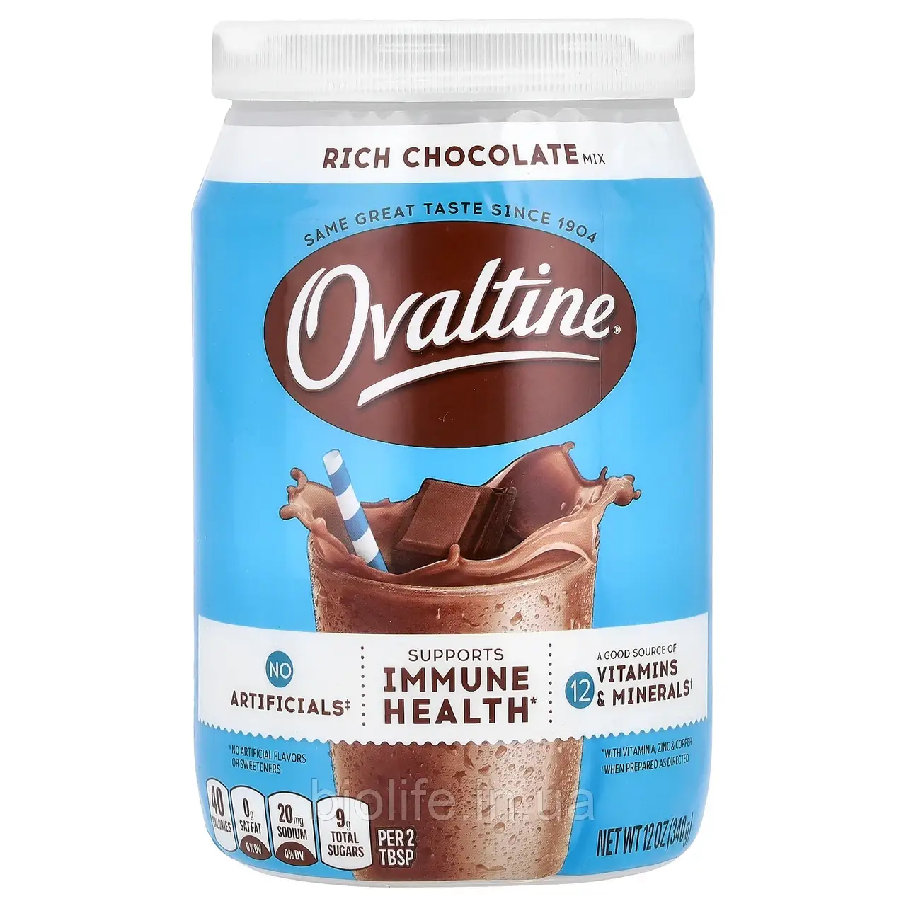 Ovaltine, Густе какао, 12 унцій (340 г) оригінал, фото 1