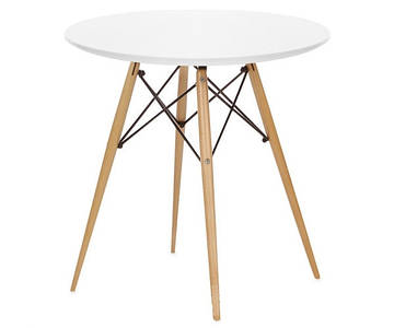 Стіл Тауер Вуд круглий д. 60 см білий