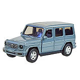 Модель авто 1/42 автомобіль Mercedes-Benz Gelandewagen G350D, метал, чорний. Гелендваген в подарунковому боксі, фото 8