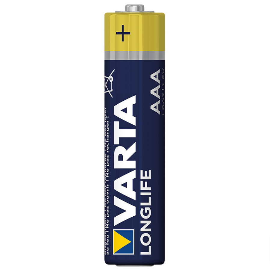 Батарейка VARTA Longlife Alkaline лужна LR03, AAA